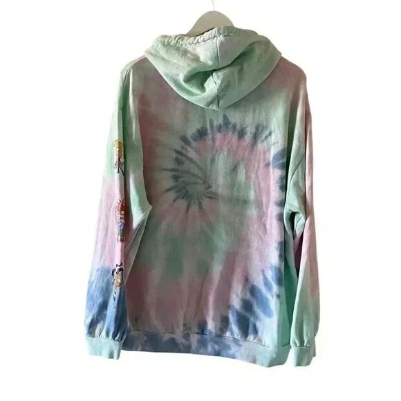 Rugrats Tie-Dye Nickelodeon HOODIE Multicolor Soft Kangaroo Pocket SZ XL #1302 - Picture 6 of 12